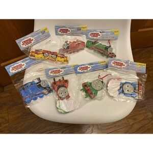 Vtg NEW 1993 Thomas The Train Shining Time Wooden Ornament Lot Bundle 7 Allcroft
